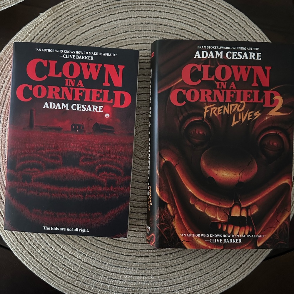 Clown in a cornfield 1 and 2